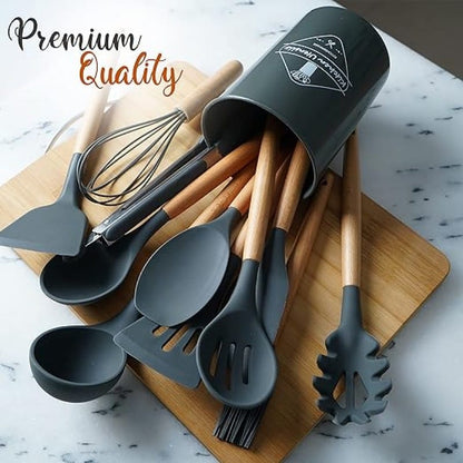 PREMIUM SILICONE COOKING UTENSILS SET