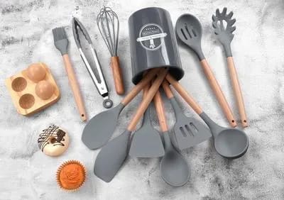 PREMIUM SILICONE COOKING UTENSILS SET