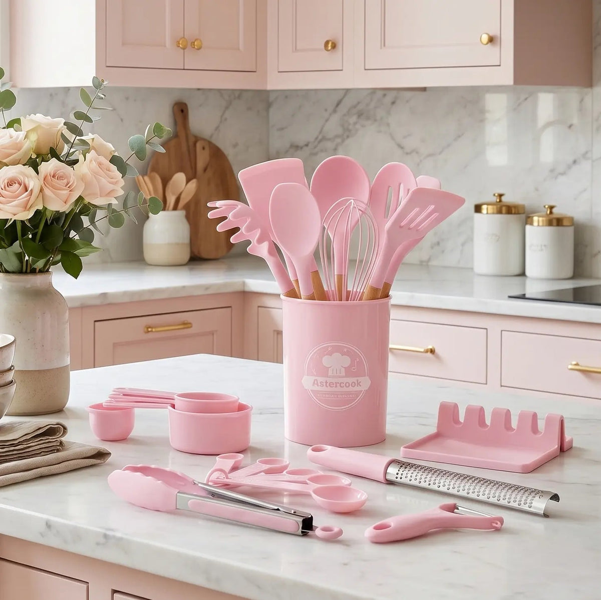 PREMIUM SILICONE COOKING UTENSILS SET