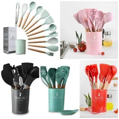 PREMIUM SILICONE COOKING UTENSILS SET