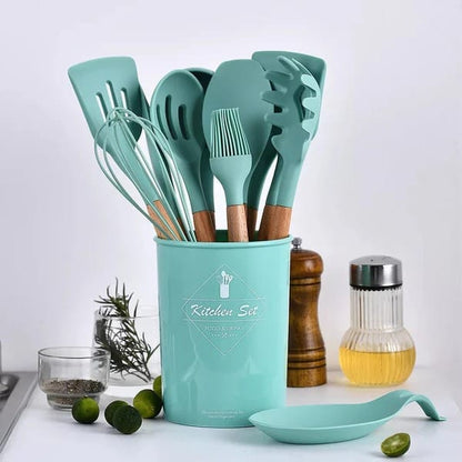 PREMIUM SILICONE COOKING UTENSILS SET